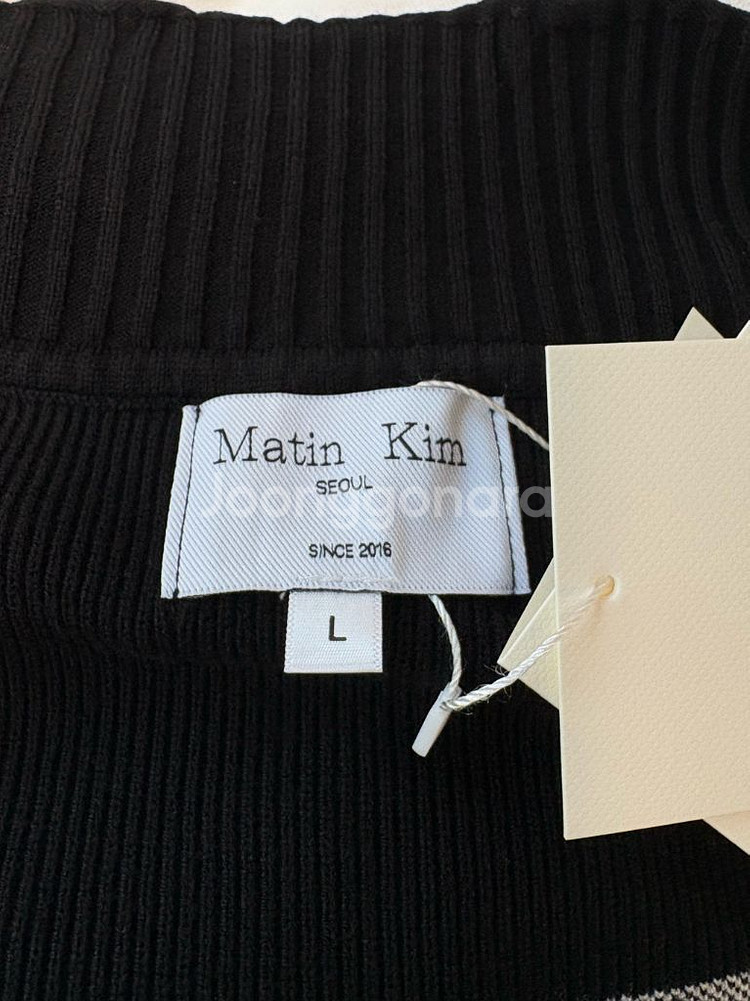 마뗑킴 니트 집업 가디건 L--3