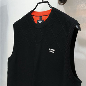 [미착용] pxg 블랙 남성 크루넥 골프니트조끼