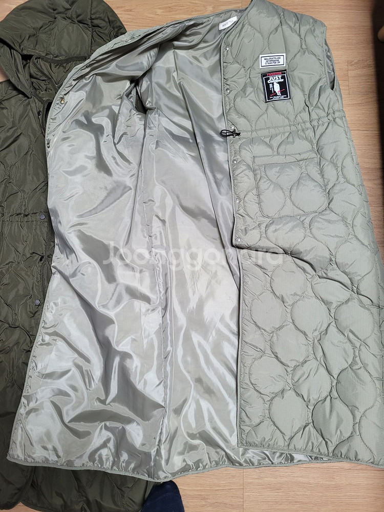 georges rech여성 퀼팅 롱 코트 패딩+white tea 퀼팅 롱 각각 66싸이즈 키163 적당--6