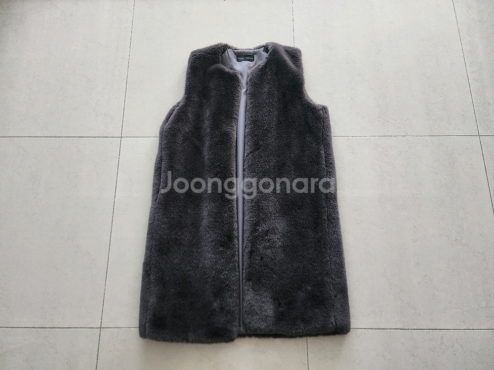 여성복 멜로디가든 인조퍼 롱베스트 팔아요--0