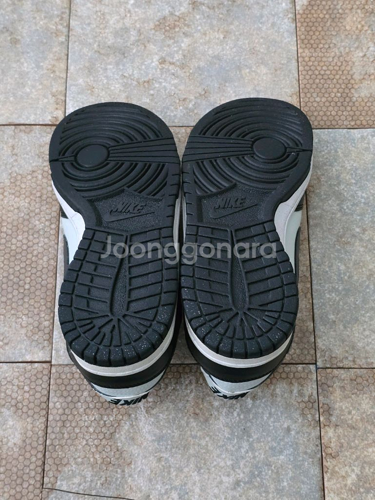 (235)나이키 덩크 로우 블랙 라이트 실버 스니커즈--7