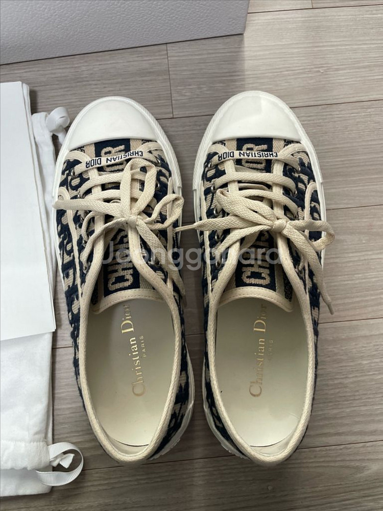 (37.5)디올 오블리크 플랫폼 스니커즈 네이비--3