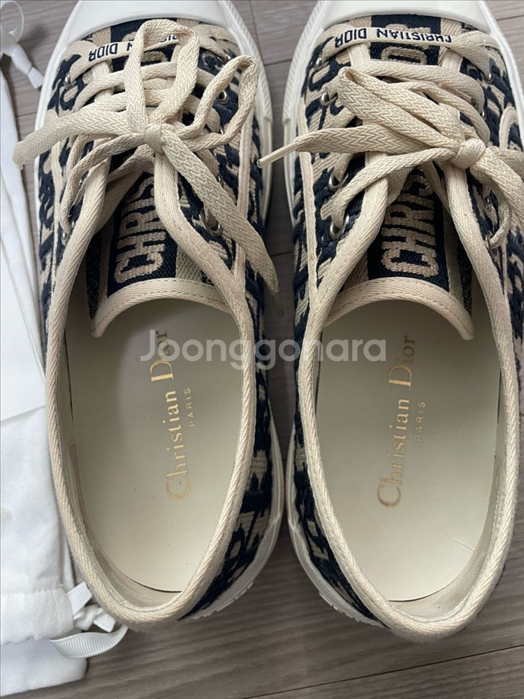 (37.5)디올 오블리크 플랫폼 스니커즈 네이비--6