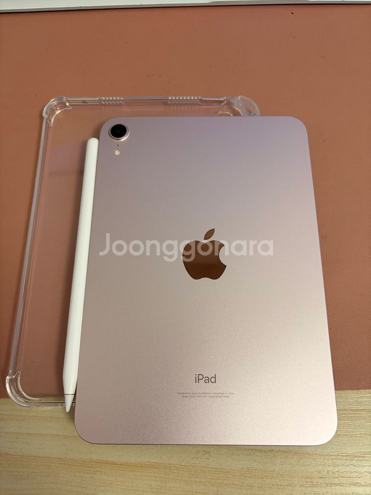 배터리100 아이패드 미니6 256기가 핑크+애펜2--1