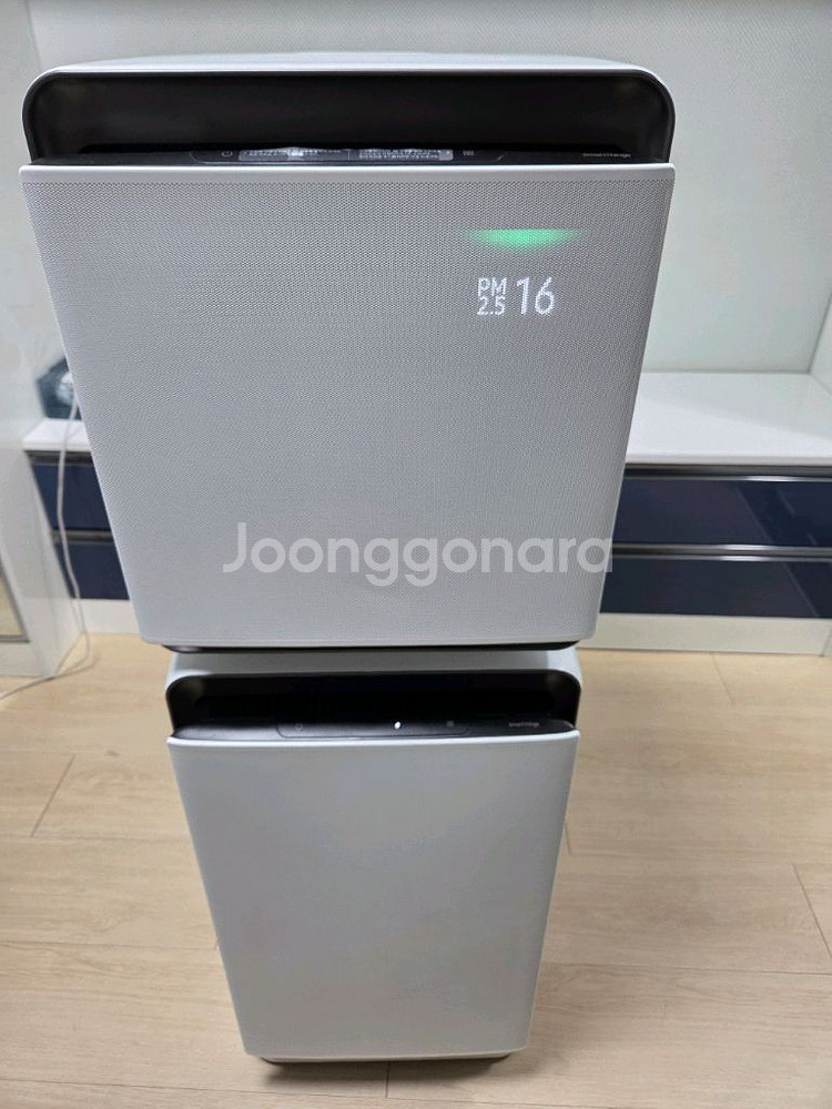 삼성 공기청정기 큐브 화이트 2단 39평형--0