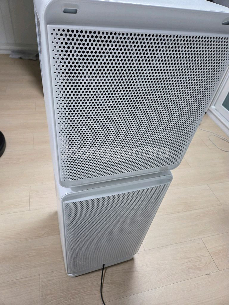 삼성 공기청정기 큐브 화이트 2단 39평형--4