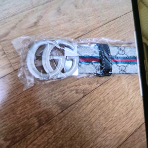 구찌 GG 패턴 남성 가죽벨트