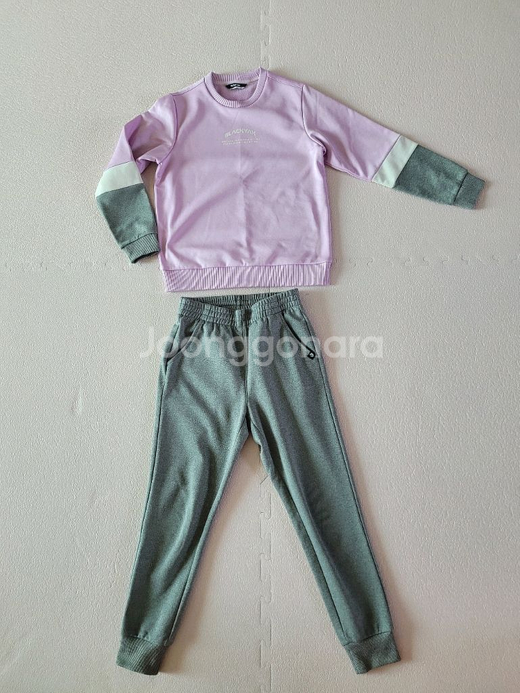 블랙야크145기모셋트 여아긴팔 기모맨투맨 여주니어의류--0