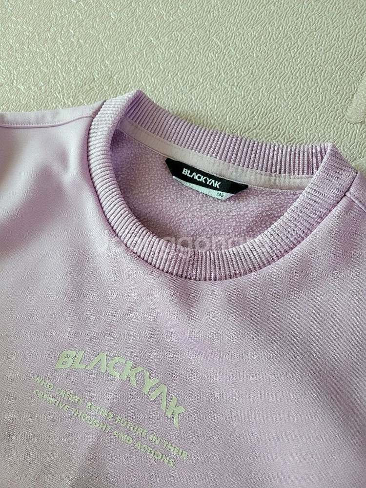 블랙야크145기모셋트 여아긴팔 기모맨투맨 여주니어의류--1