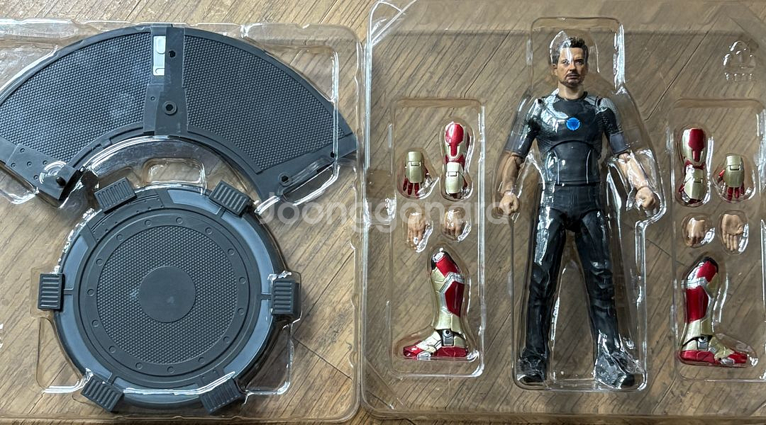 shf 아이언맨 토니스타크 초회한정 + 커스텀헤드--1