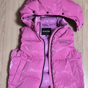 듀베티카패딩조끼마젠타핑크