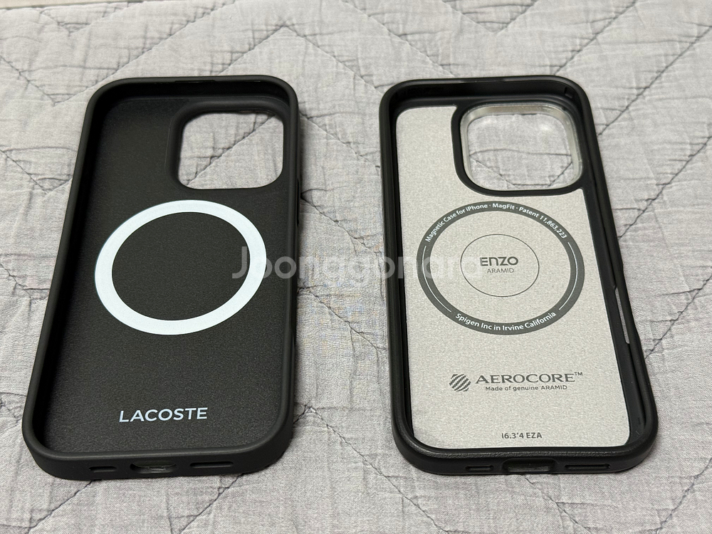 아이폰16 프로 라코스테 / 슈피겐 카본 케이스 판매--1
