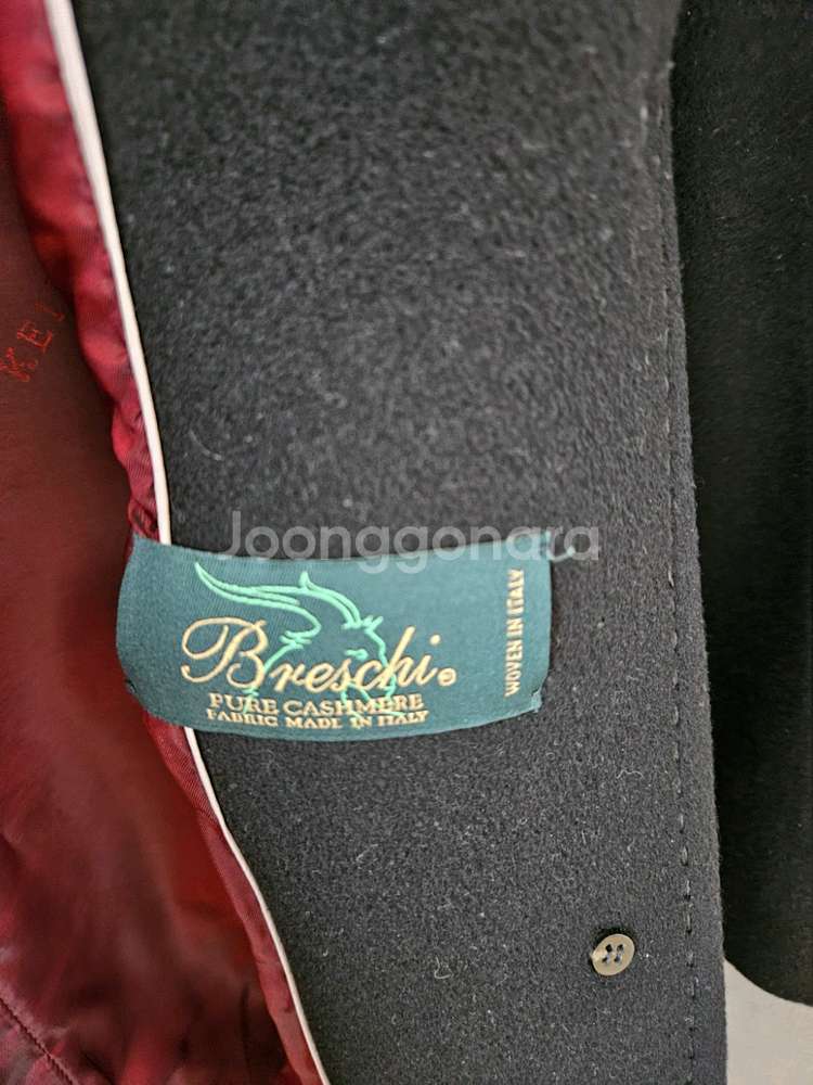 KEITH 캐시미어100 롱코트(새상품수준,블랙55)--1