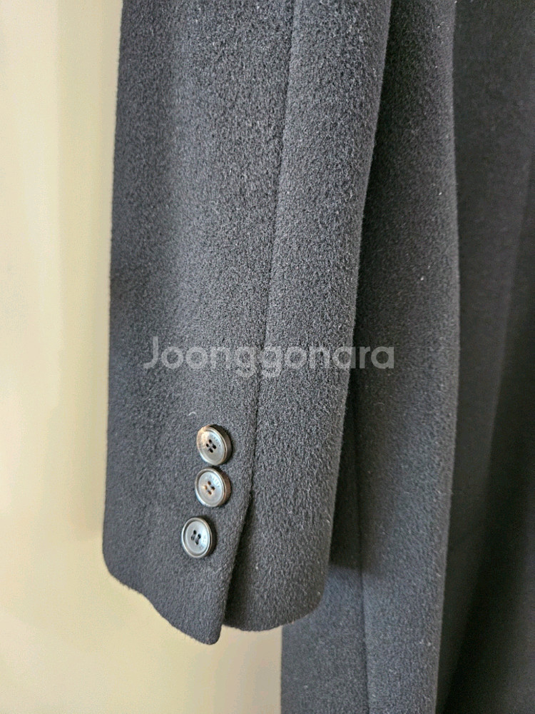 KEITH 캐시미어100 롱코트(새상품수준,블랙55)--3