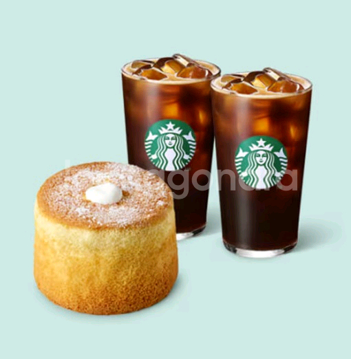 스타벅스 부드러운 디자트세트 스벅 아메리카노+카스테라--0