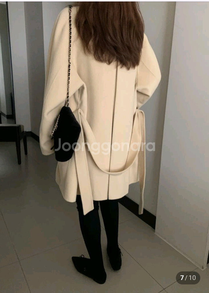 (새상품)멜라운지 울100핸드메이드 코트--3