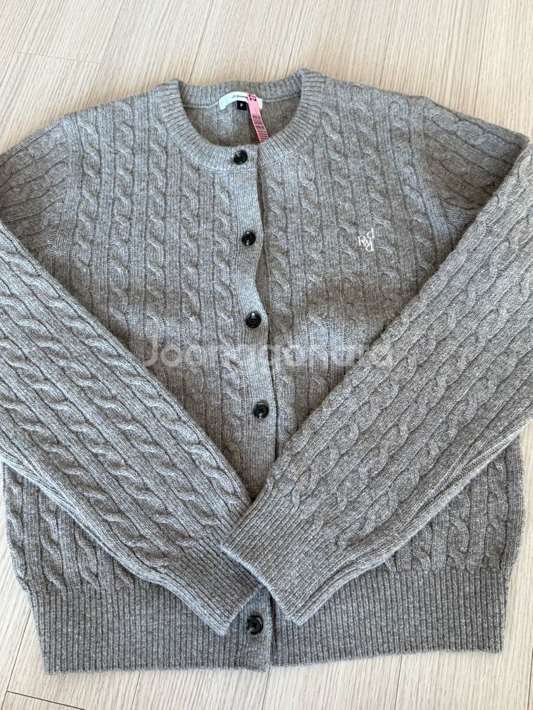 드파운드 dpwd cable cardigan 오트밀--1