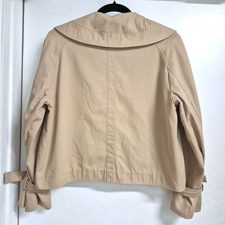 듀엘 크롭 트렌치 자켓--4