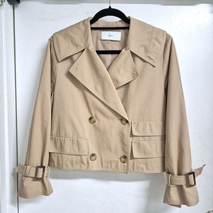 듀엘 크롭 트렌치 자켓