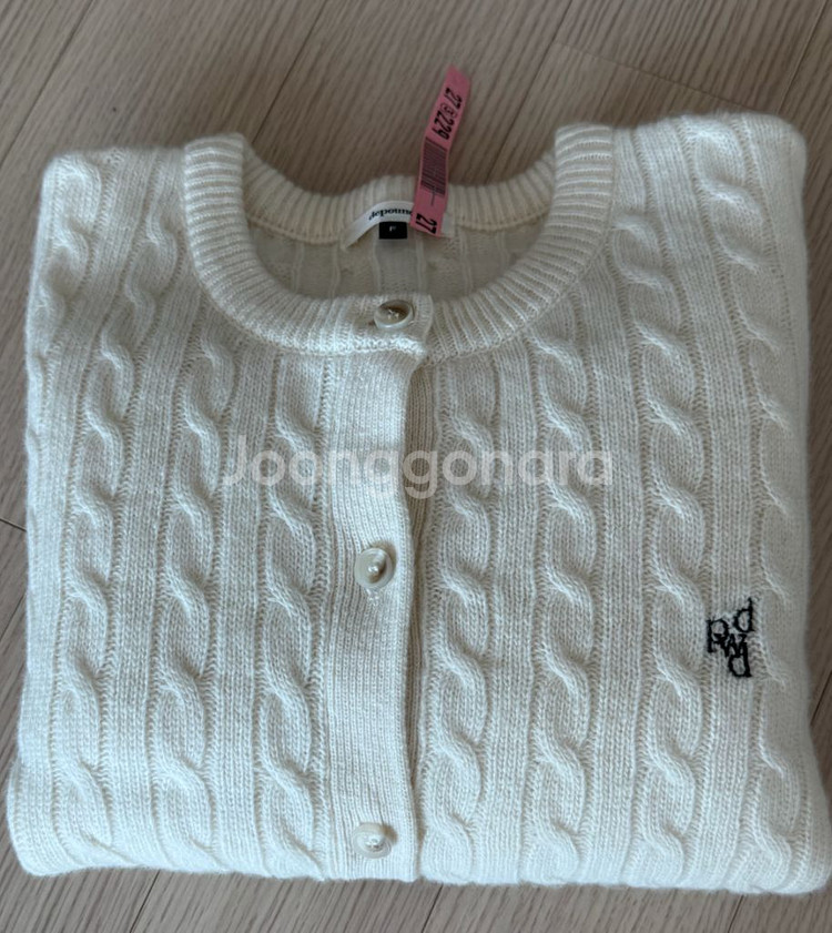 드파운드 dpwd cable cardigan 아이보리--0