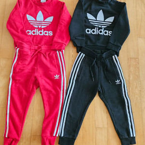정품 아디다스키즈 크루 스웻 상하세트 110 일괄