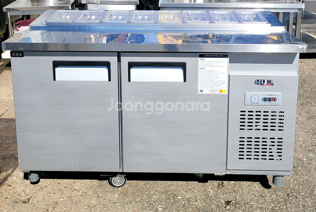 유니크 토핑냉장고1500.반찬샐러드토핑냉장고--2