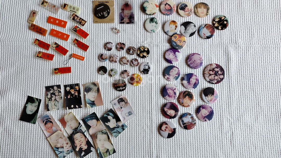 신화 뺏지 이름표 옷핀 사진들 혜성 전진 총 62개--0