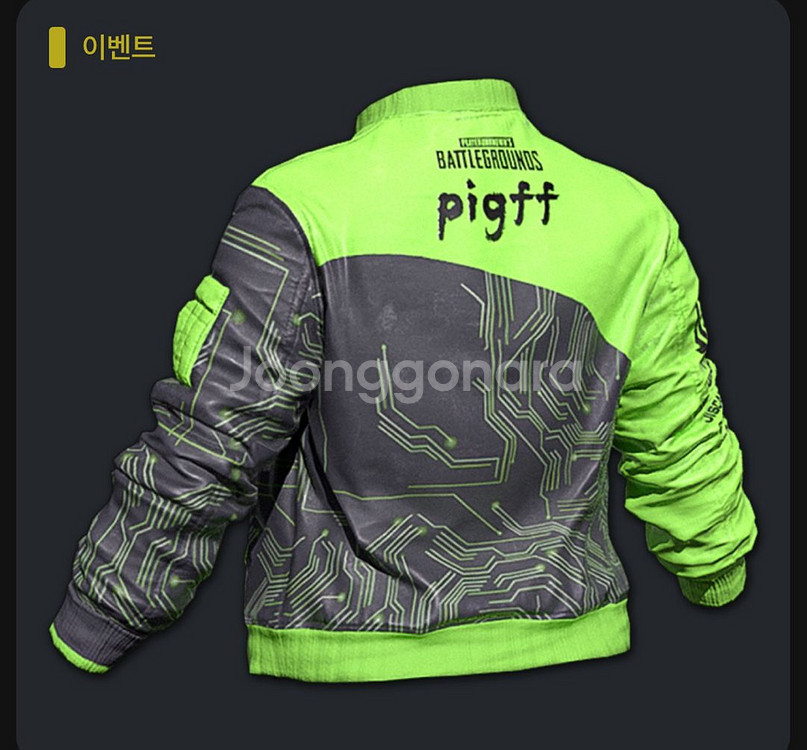 배그 pigff 자켓 스킨코드--0