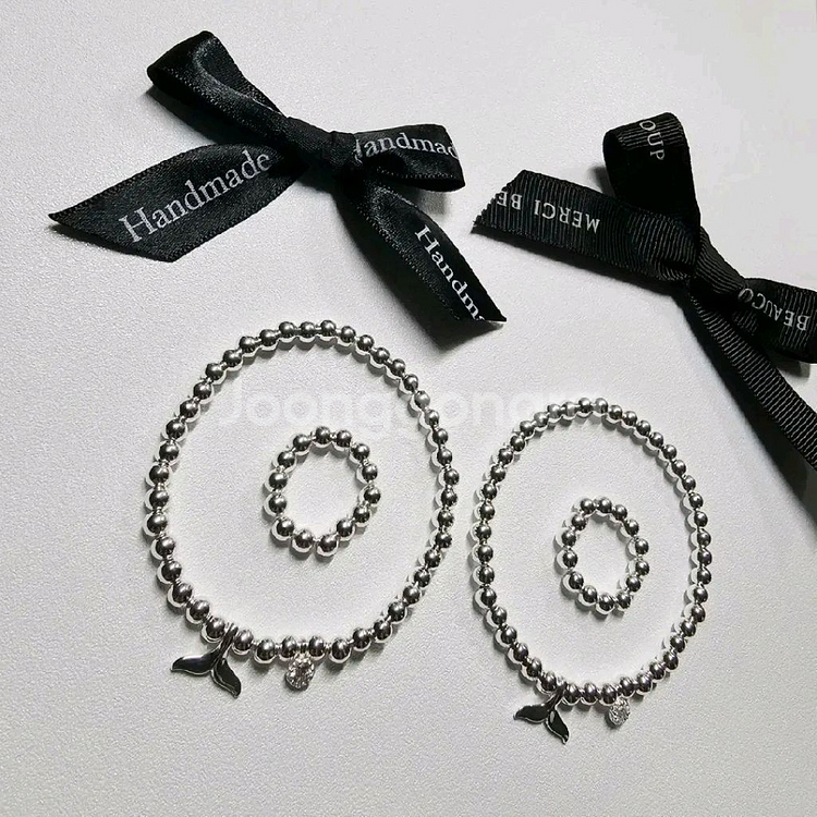 925실버 팬던트 은볼 팔찌&반지 세트--1