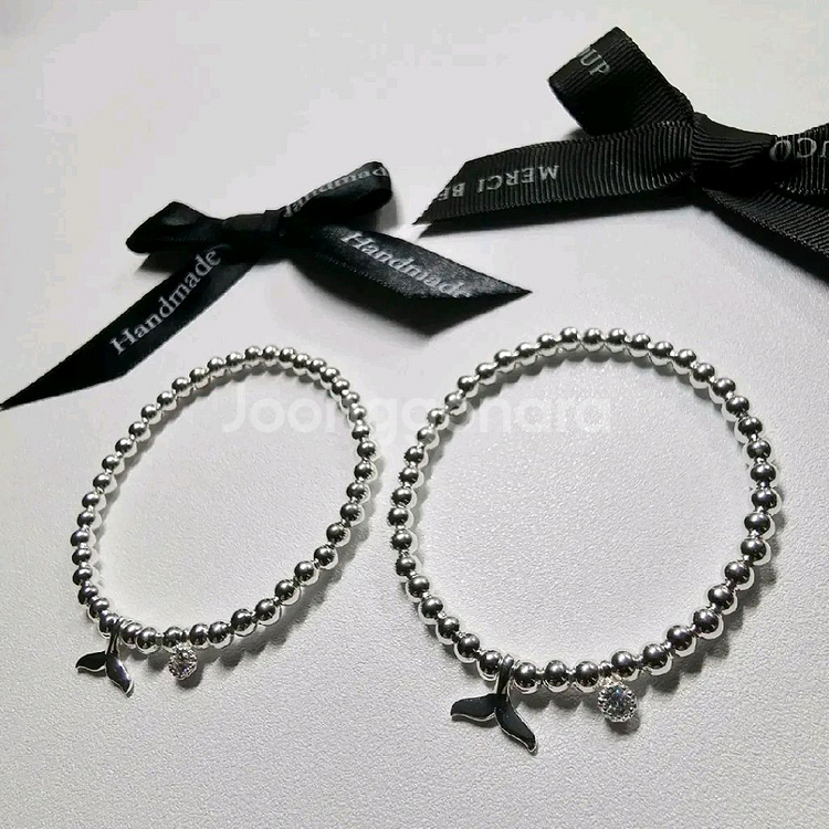 925실버 팬던트 은볼 팔찌&반지 세트--7