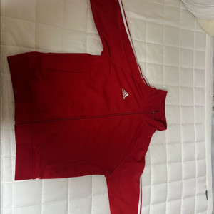 아디다스 빨간 져지