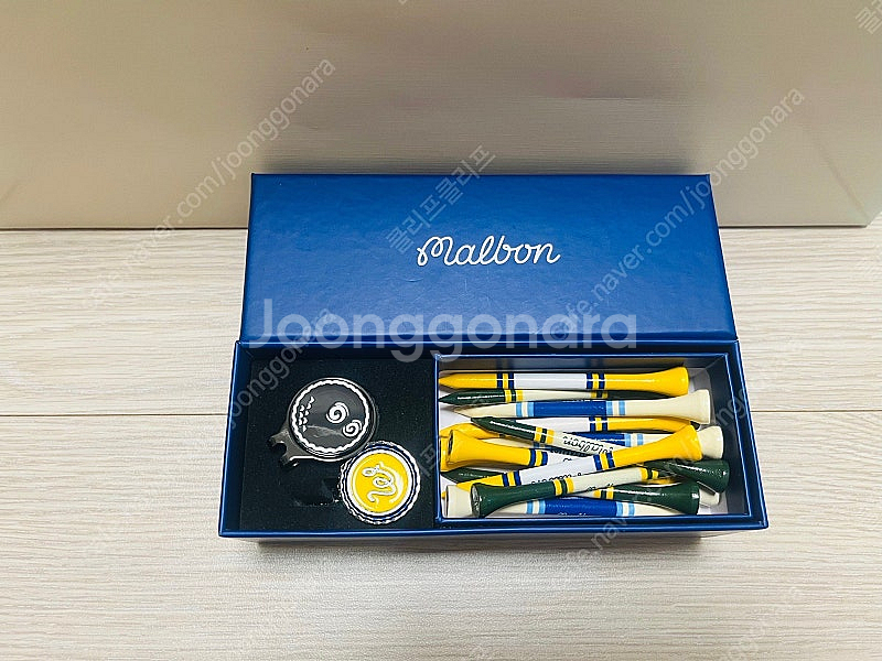 말본골프 볼마커&우드티 세트--0