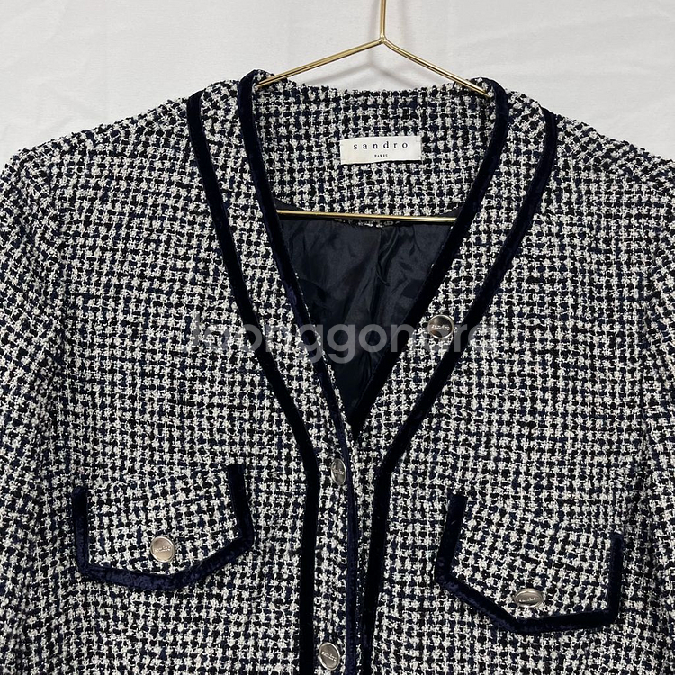 산드로(SANDRO) 트위드 원피스--2