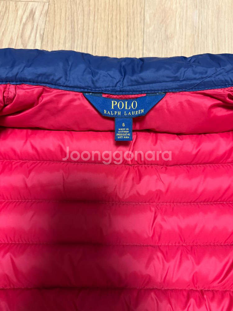 폴로 랄프로렌 키즈 경량패딩점퍼 6Y--2