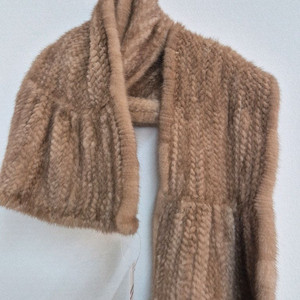 밍크 머플러/목도리 베이지