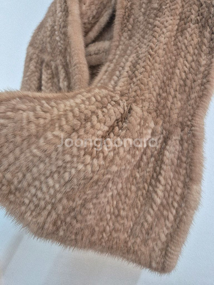 밍크 머플러/목도리 베이지--1