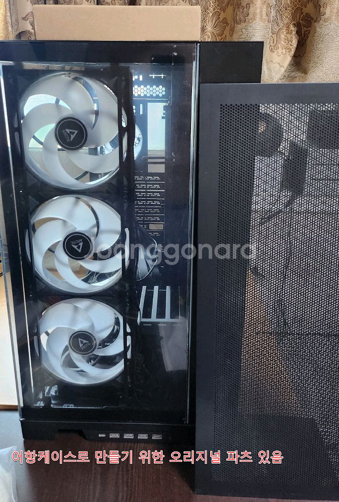 리안리 PC-O11D EVO XL 수직직립형브라켓 포함--1