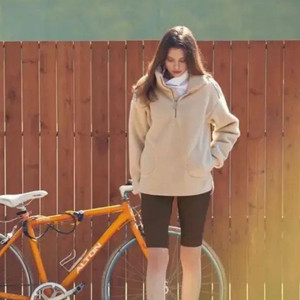 로드로아르 김민영 아옳이 보아퍼 하프 집업 로아르