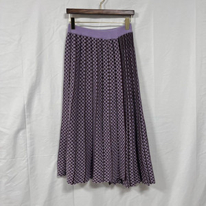 [한섬] SJSJ 아가일 울 혼방 니트 플리츠 스커트