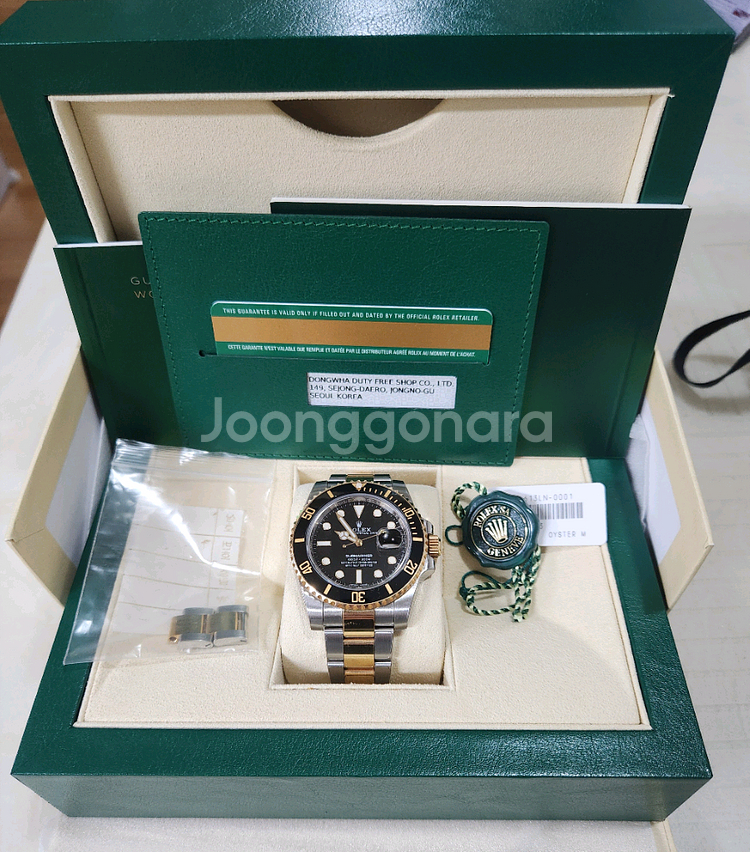 로렉스 서브마리너흑콤 40m2018국내제품판매합니다--0