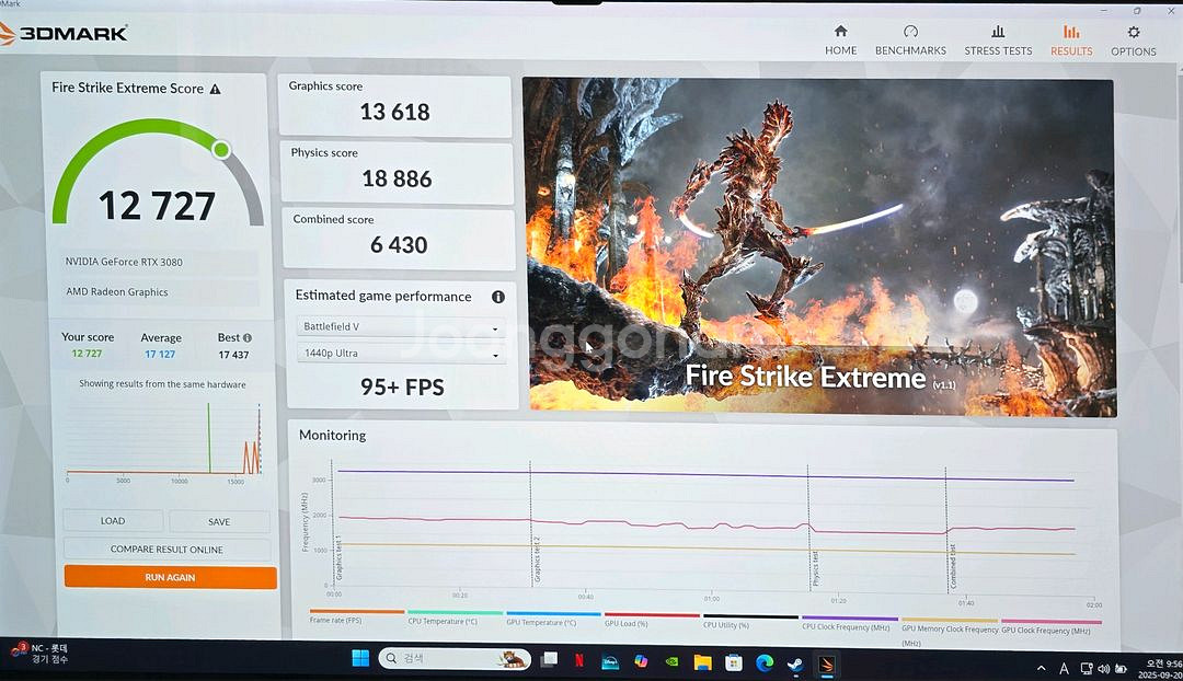 리전고1 2TB(정발) + 어로스 게이밍박스 3080 egpu 일괄로 팝니다.--5
