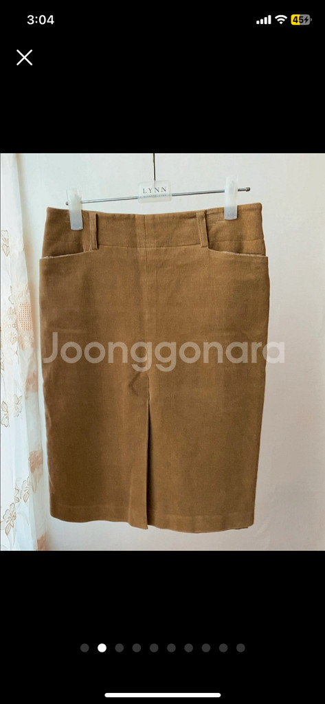 CC클럽 에로우오커 앞트임 골덴 스커트 27--1