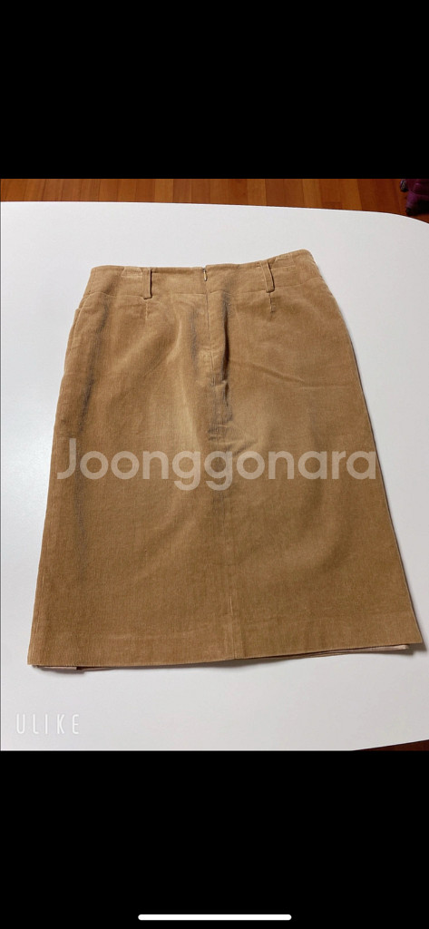 CC클럽 에로우오커 앞트임 골덴 스커트 27--7