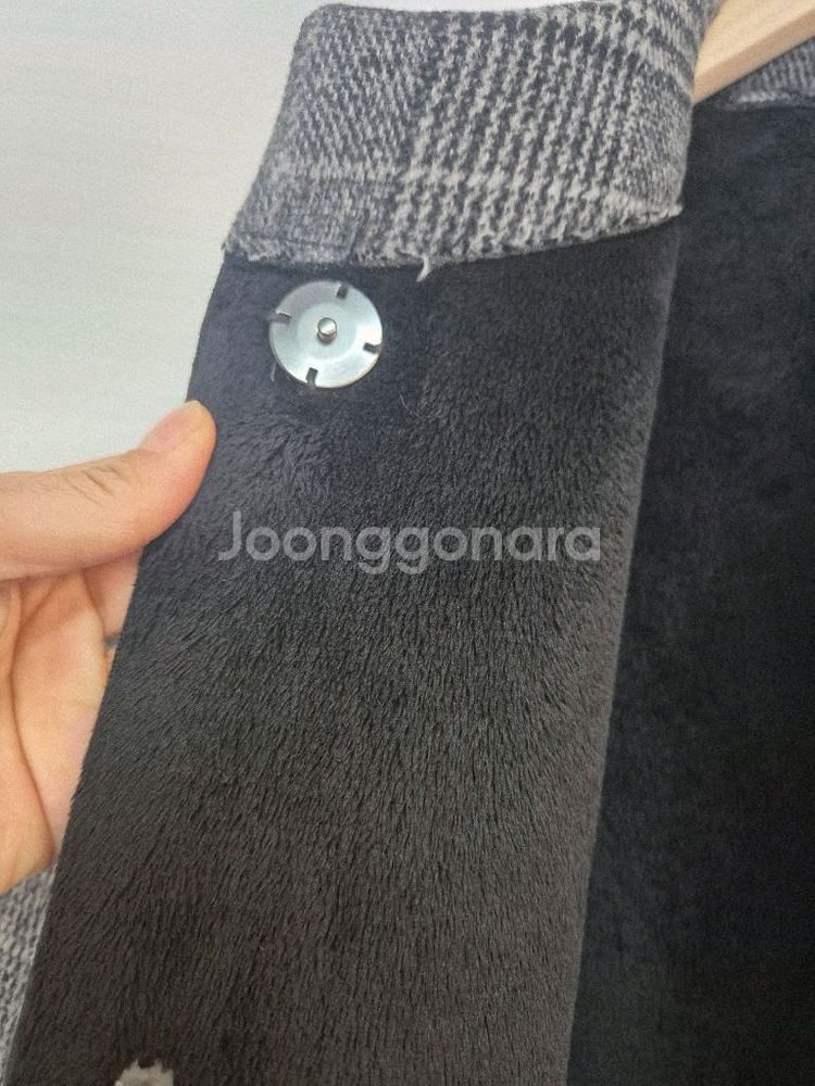 멜본 체크 하프 코트--4