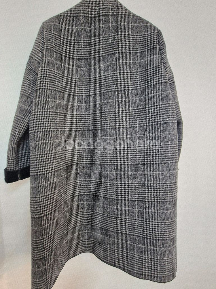 멜본 체크 하프 코트--9