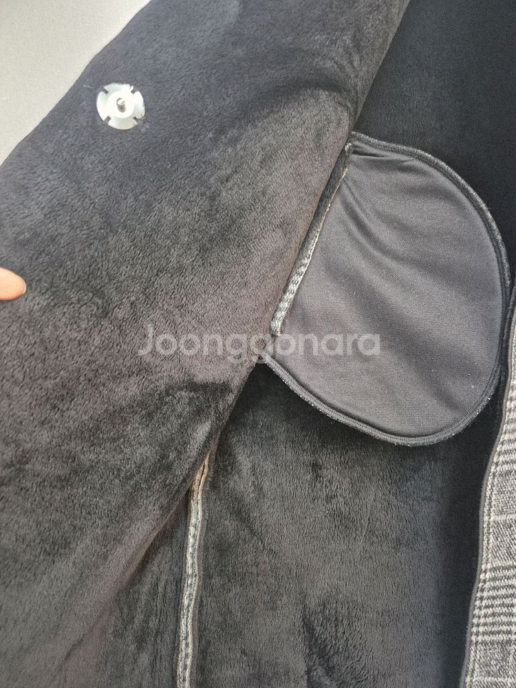 멜본 체크 하프 코트--10