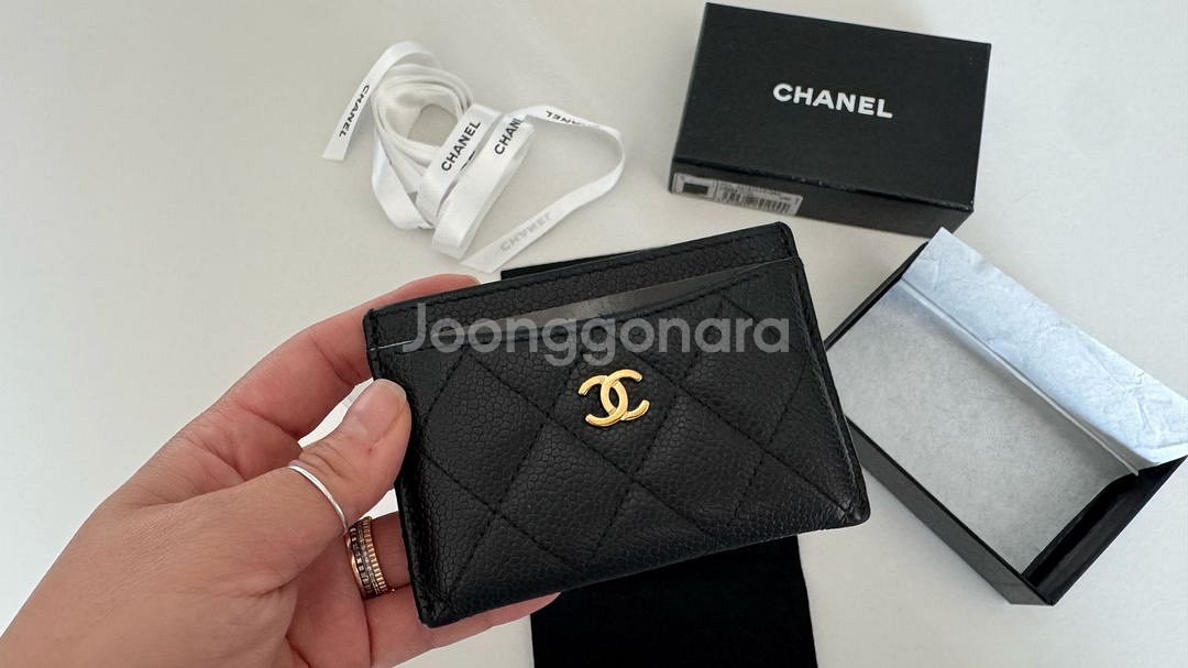 정품 샤넬 카드지갑 카드슬롯 A31510--7
