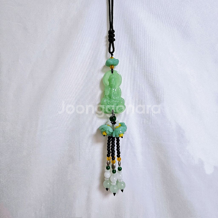 새상품]불상 천연옥 장식 백미러 자동차 차량용 네비 휴대용 전동 운전 오토바이 룸미러 인테리어 현관 창문 화장실--3