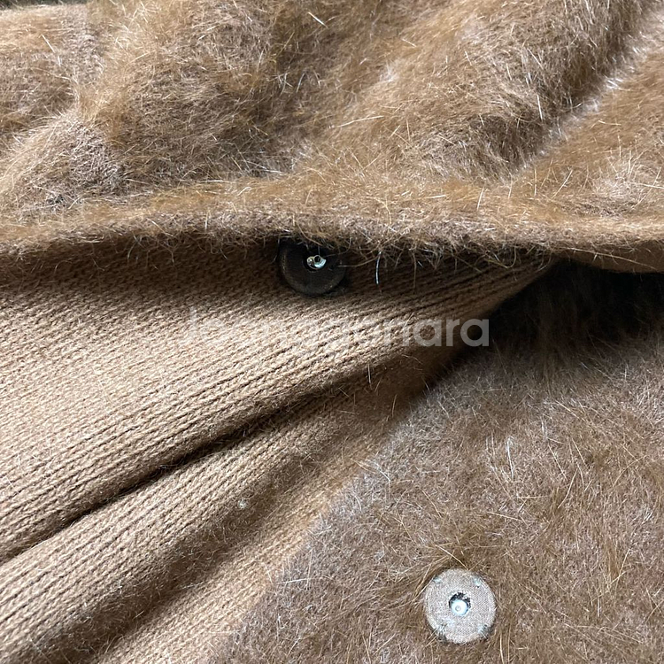 GRAY MARE 앙고라 니트 코트--3