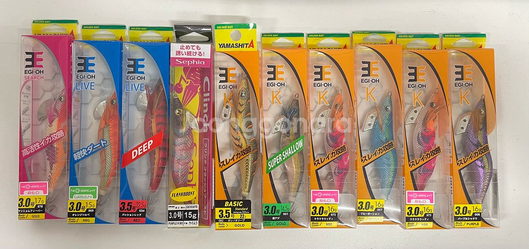 야마시타, 시마노 무늬오징어 캐스팅 에기 묶음 일괄판매--0